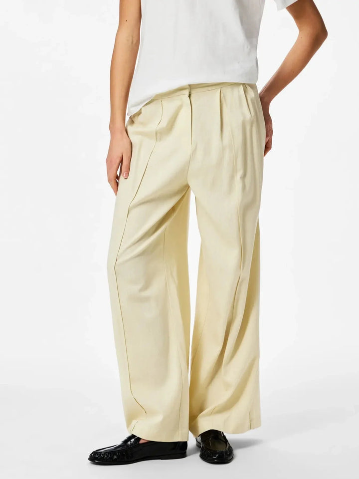 Pieces - Pcmajse Wide Pants Pp - 5040797 Birch Bukser 