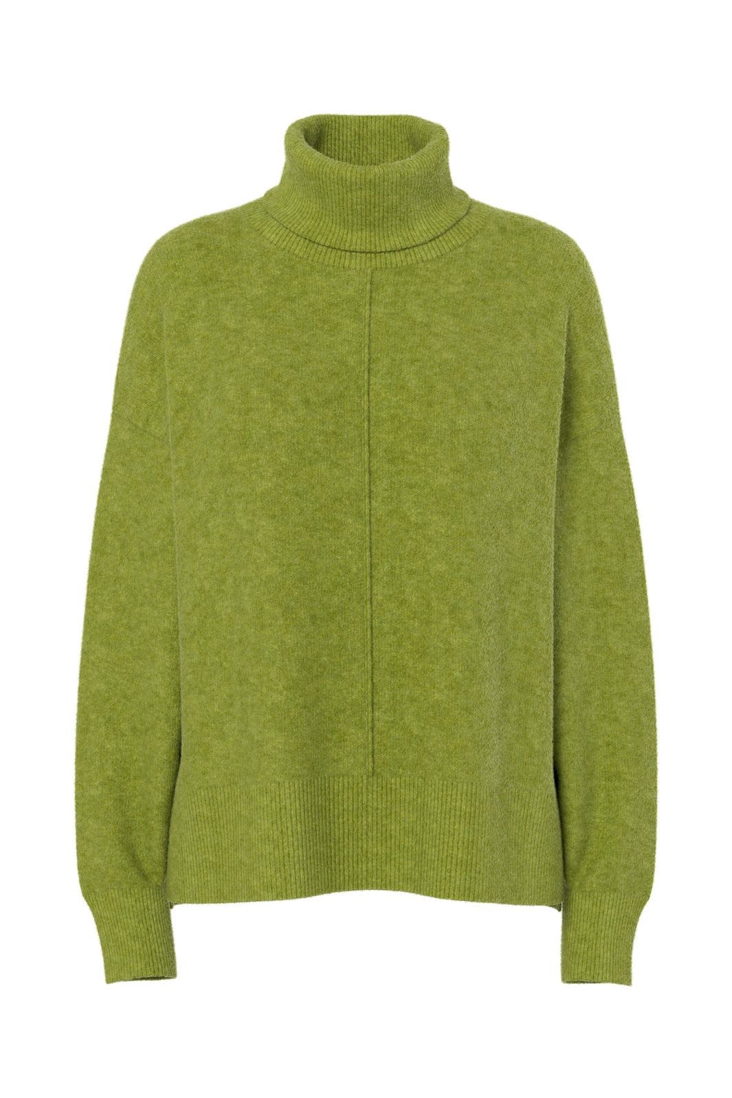 Pieces - Pcmalou Ls Rollneck Knit - 5049933 Woodbine Melange