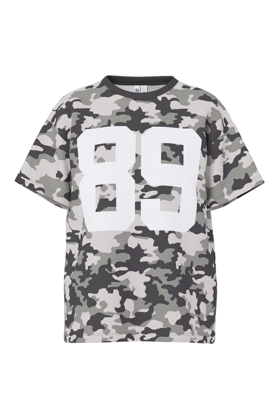 Pieces - Pcmartine Ss Printed T-Shirt - 5127977 Soft Grey Army