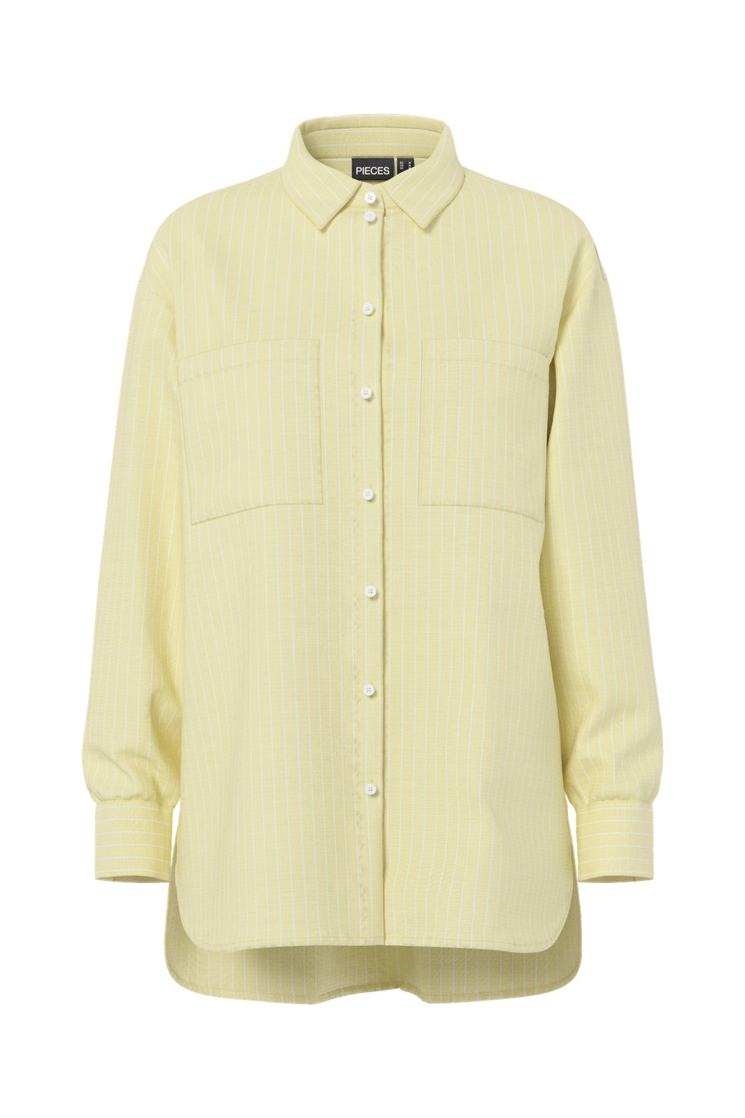 Pieces - Pcmelia Ls Loose Shirt - 4993052 French Vanilla Thin Bright White