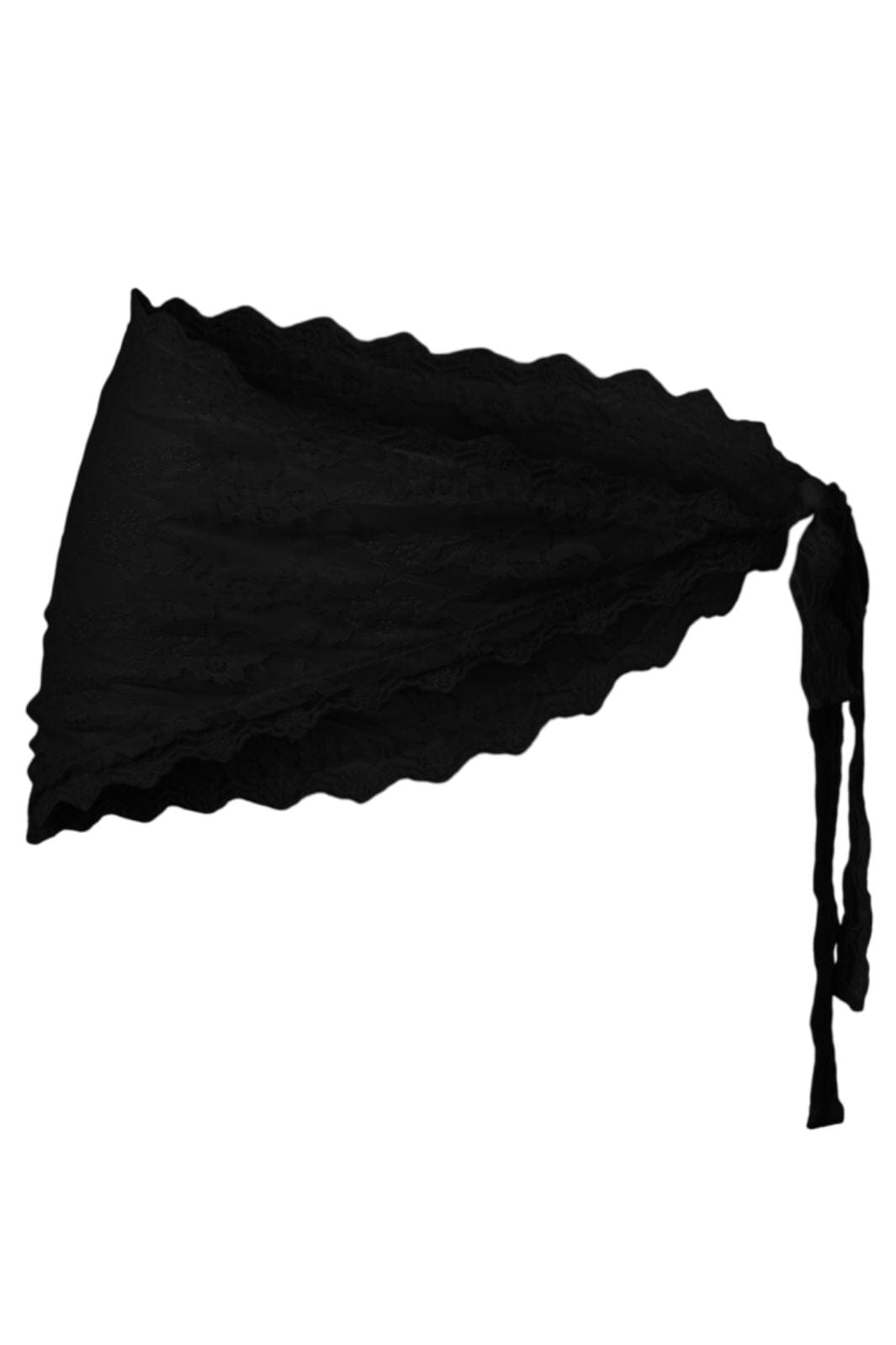Pieces - Pcnaina Lace Hip Scarf - 5094833 Black Tørklæder 