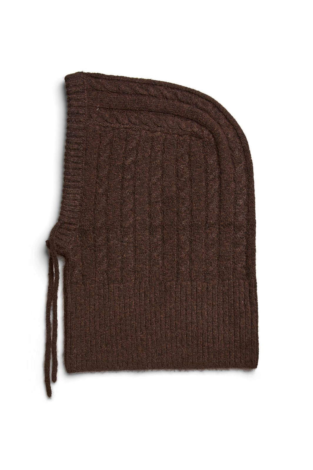 Pieces - Pcnambi Cable Balaclava - 5053310 Hot Fudge