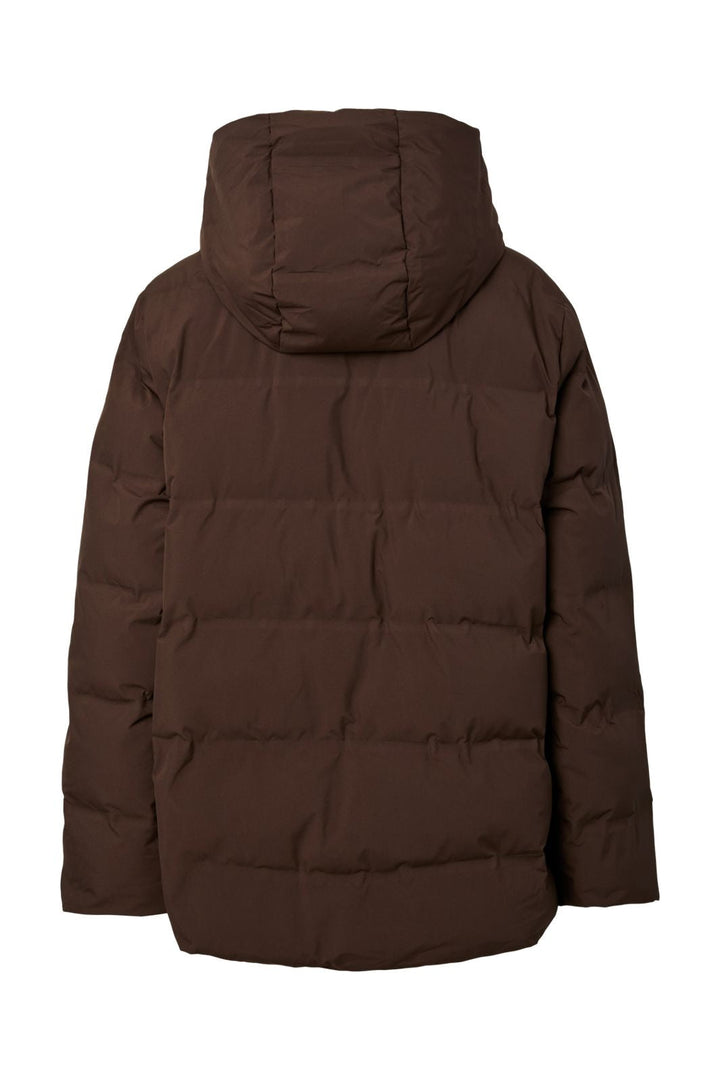 Pieces - Pcnorma Puffer Jacket - 4933948 Hot Fudge