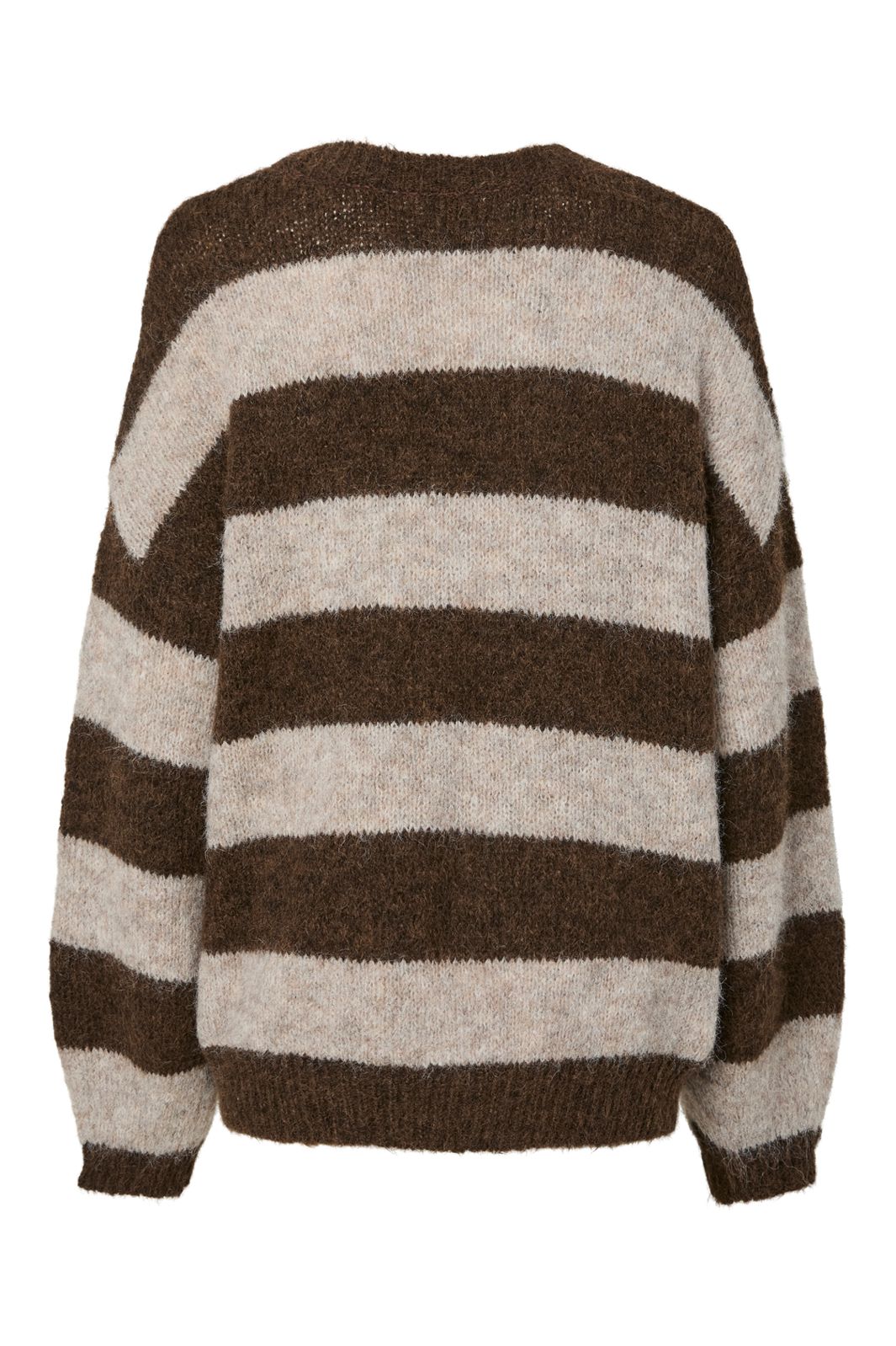Pieces - Pcrasmine Ls Oversize O-Neck Knit - 4977615 Hot Fudge Birch