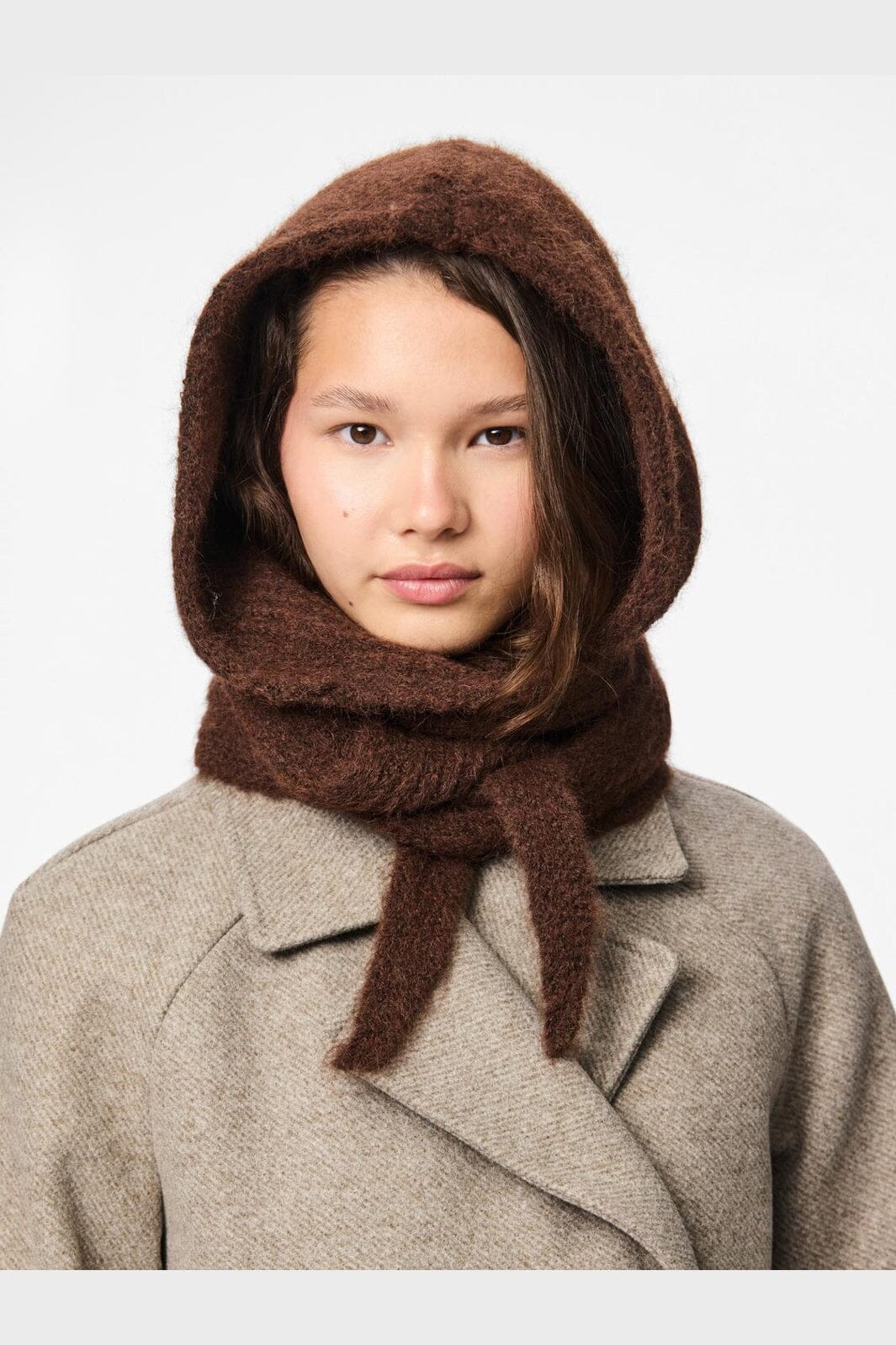 Pieces - Pcrebekka Bonnet - 4903483 Hot Fudge