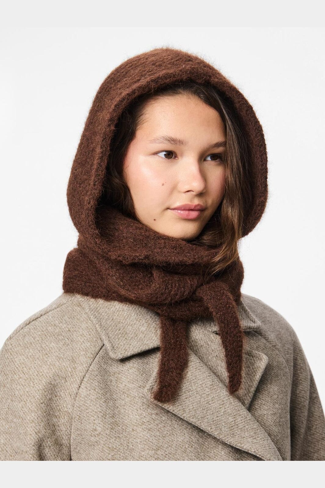 Pieces - Pcrebekka Bonnet - 4903483 Hot Fudge