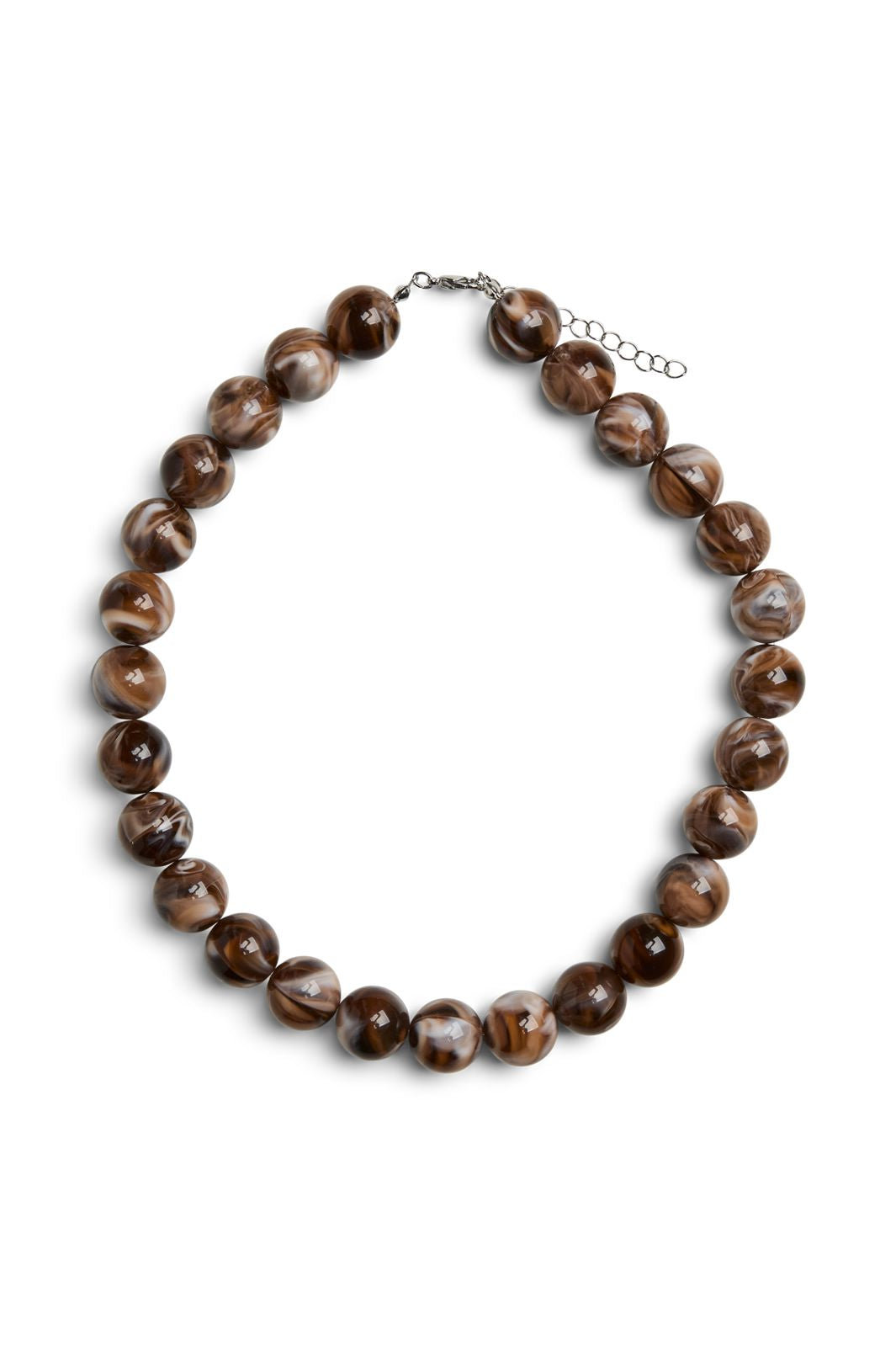 Pieces - Pcregitse D Necklace - 4886767 Brown Stone