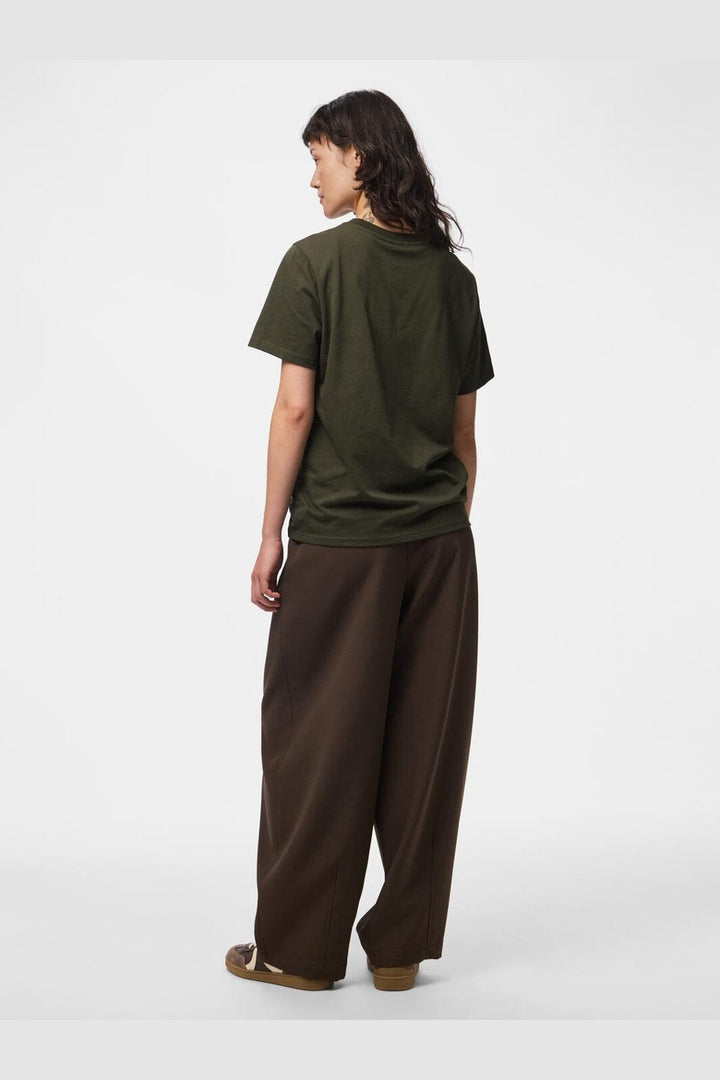 Pieces - Pcria Ss Solid Tee - 4857314 Forest Night
