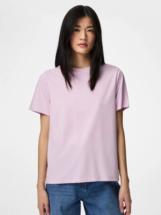 Pieces - Pcria Ss Solid Tee - 4902447 Winsome Orchid T-shirts 
