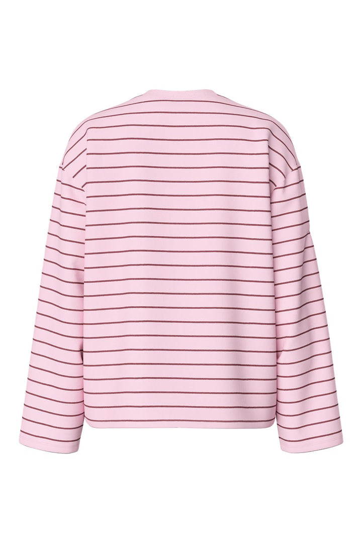 Pieces - Pcsadie Ls Barrel Sleeve Top - 5129572 Roseate Spoonbill Tawny Port