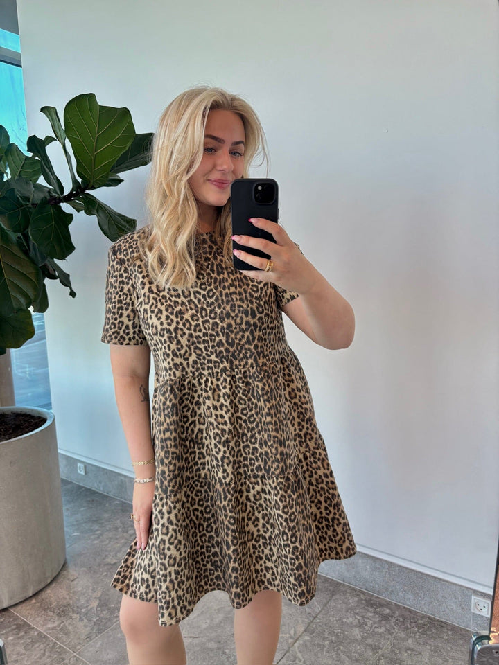 Pieces - Pcsalume Ss Denim Dress - 4771965 White Pepper Leo Kjoler 
