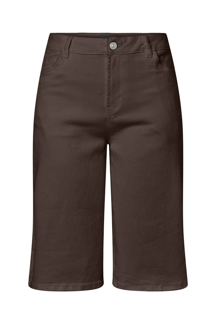 Pieces - Pcsalume Wide Shorts - 5135755 Hot Fudge