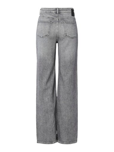 Pieces - Pcsilke Wide Jeans Mg - 4826814 Medium Grey Denim Jeans 