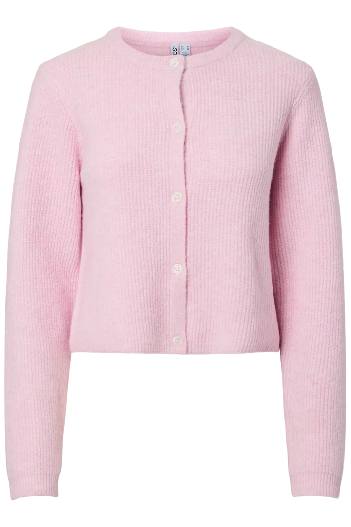 Pieces - Pcsilly Ls O-Neck Knit Cardigan - 4963880 Roseate Spoonbill Melange Cardigans 