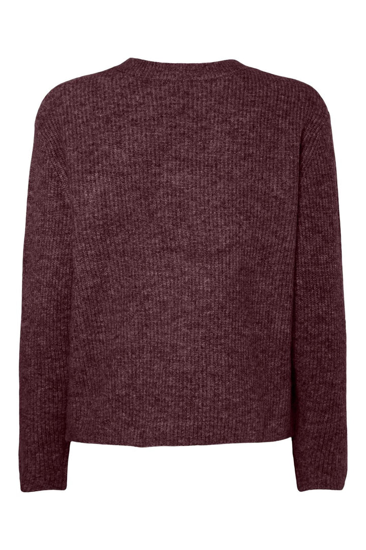 Pieces - Pcsilly Ls Rev Tie Knit - 4864790 Tawny Port