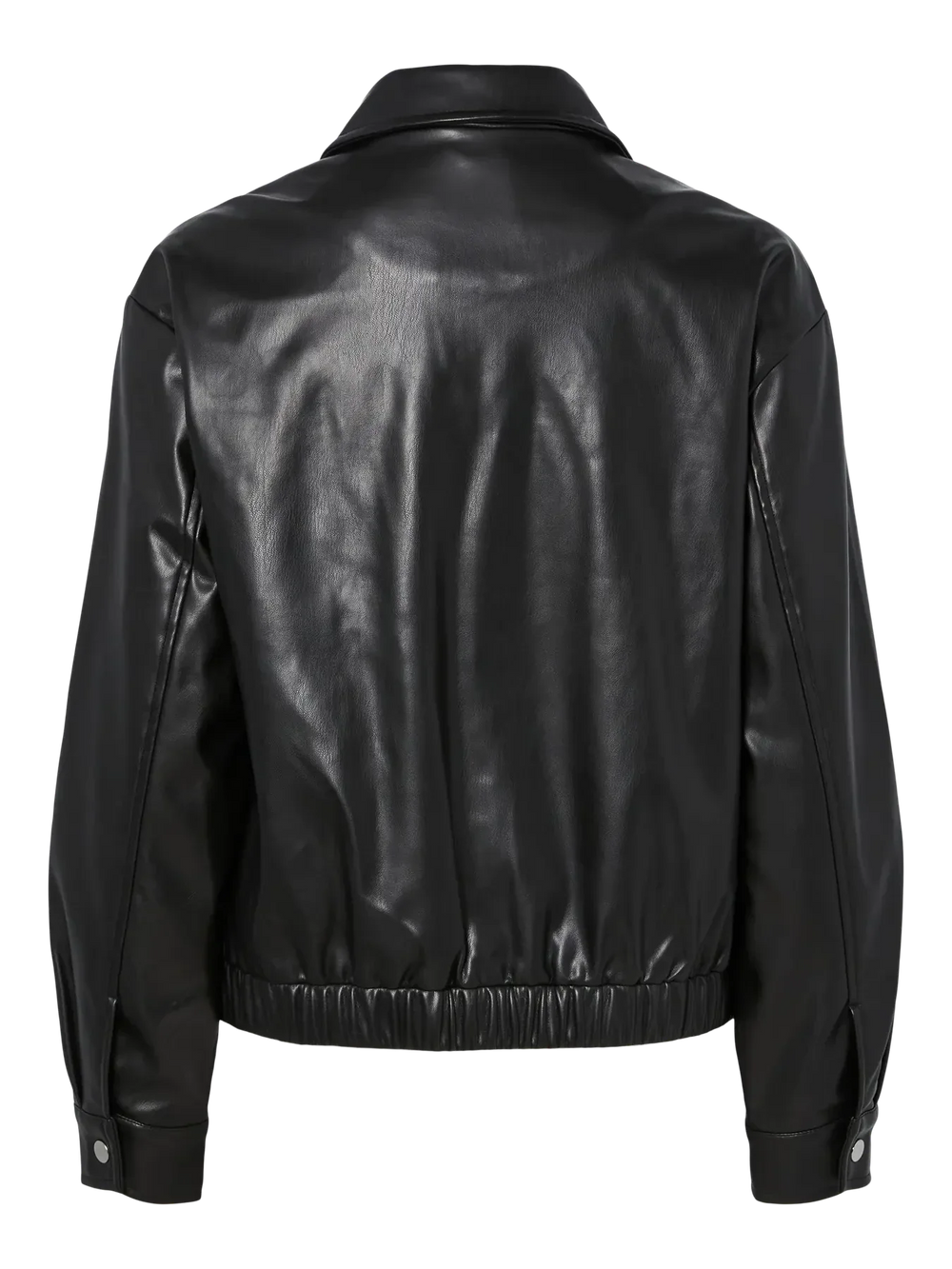 Pieces - Pcvera Bomber Jacket Wb Pu - 4899413 Black Jakker 