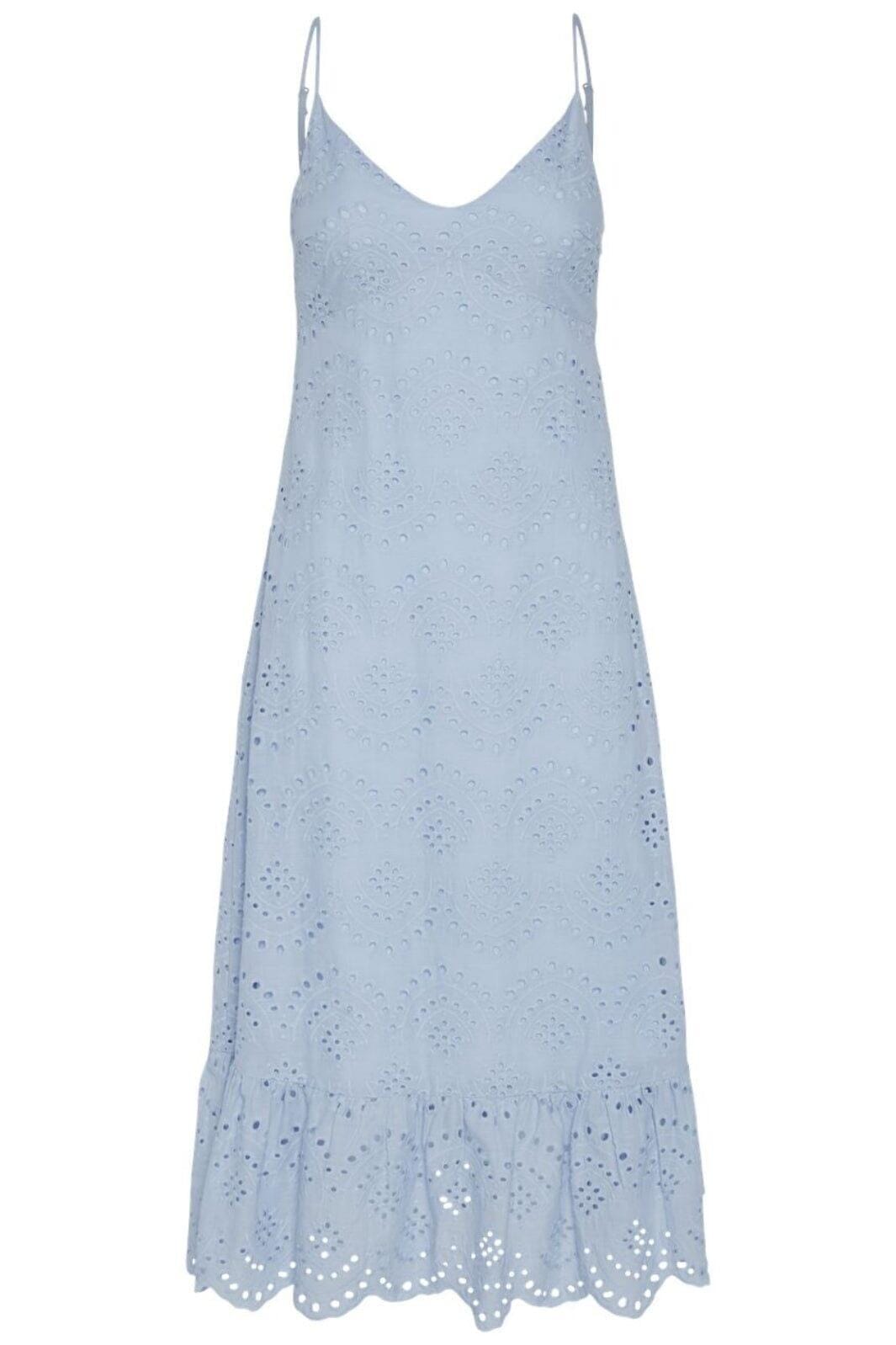 Pieces - Pcvilde Strap Dress - 4703760 Cashmere Blue Kjoler 