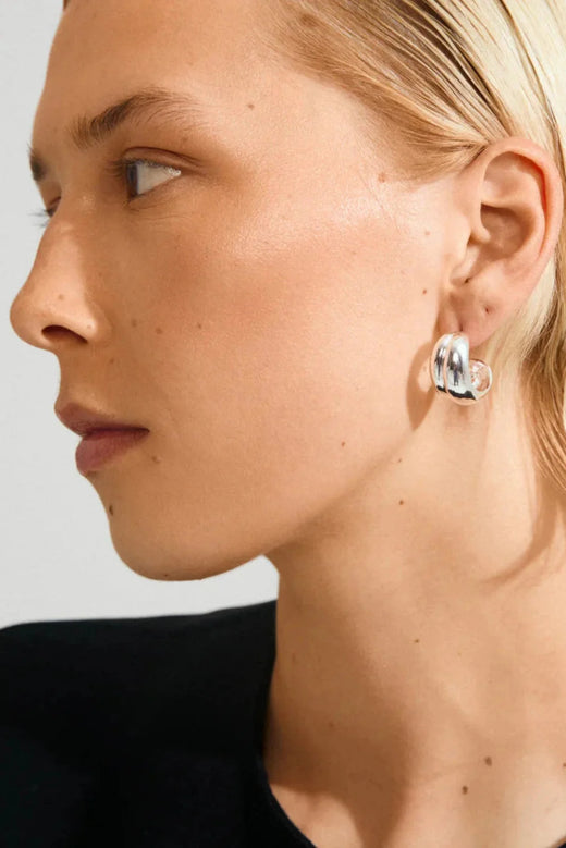 Pilgrim - Miko Earrings Silver-plated 262546043 - Silver Plated Øreringe 