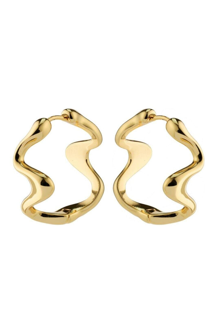 Pilgrim - Moon 102412003 - Gold Plated Øreringe 