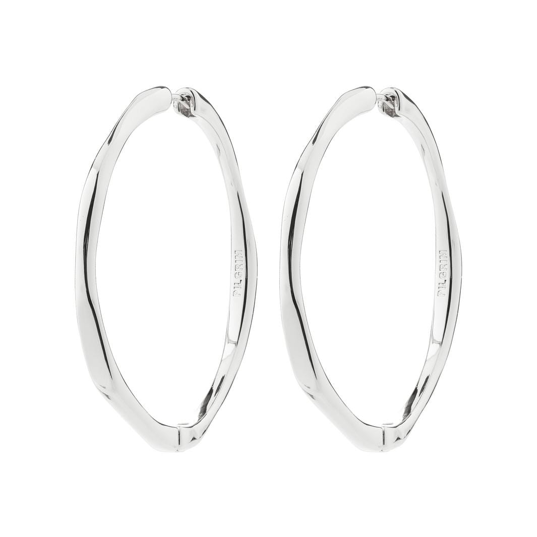 Pilgrim - Presence Hoop Earrings Silver-plated 102636013 - Silver Plated