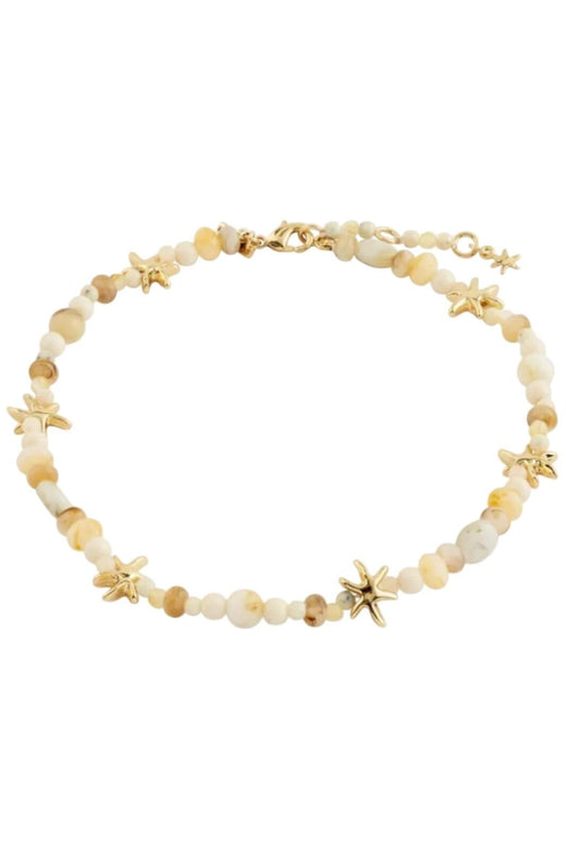 Pilgrim - Prism Ankle Chain White/gold-plated 132622008 - Gold Plated
