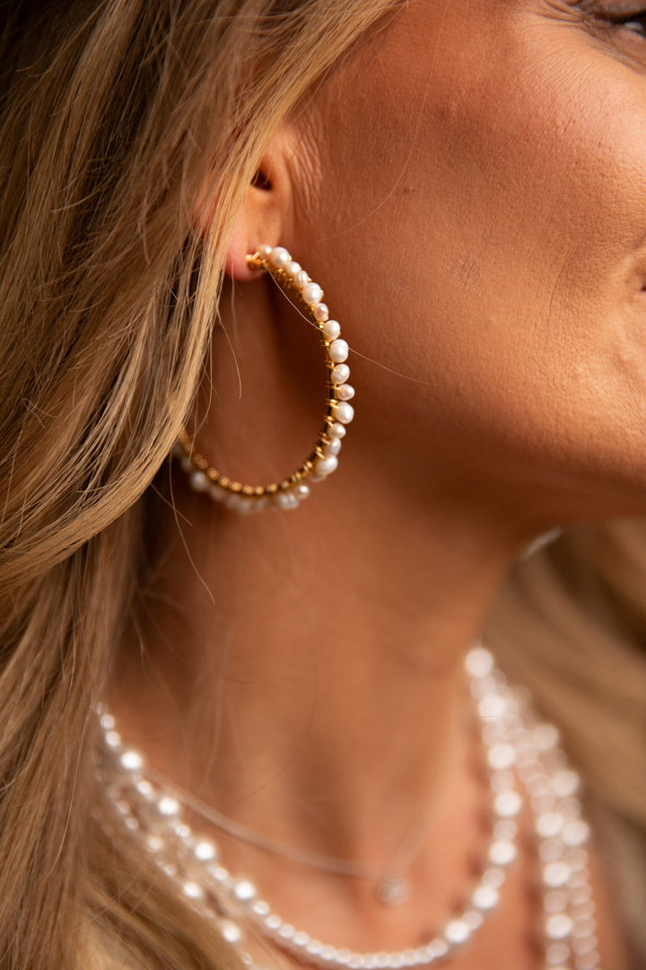 Rooted - Pernille - Forgyldt Øreringe 