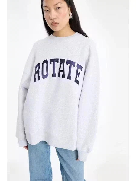 Rotate - Classic Sweatshirt 1163711473 - 1473 Light Grey Melange Sweatshirts 