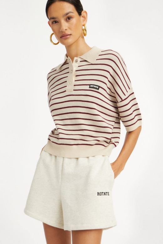 Rotate - Heavy Sweat Shorts1143833070 - White Melange