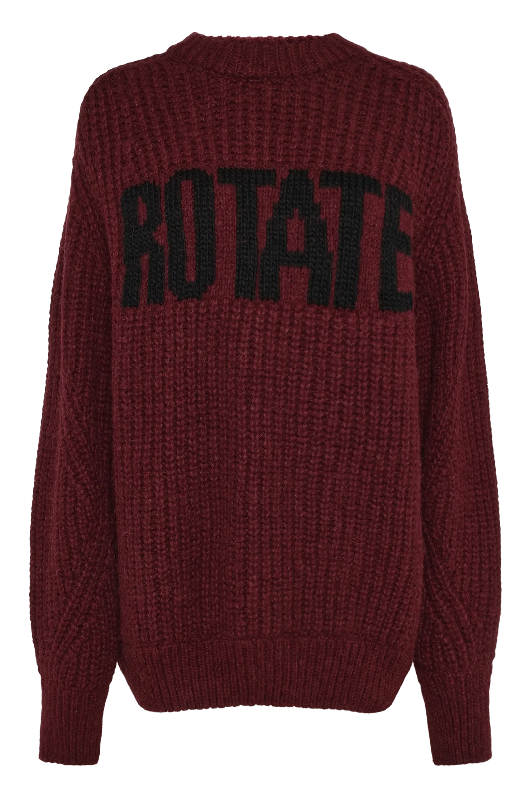 Rotate - Knitted Logo Sweater 1164492694 - 2694 Winetasting Strikbluser 
