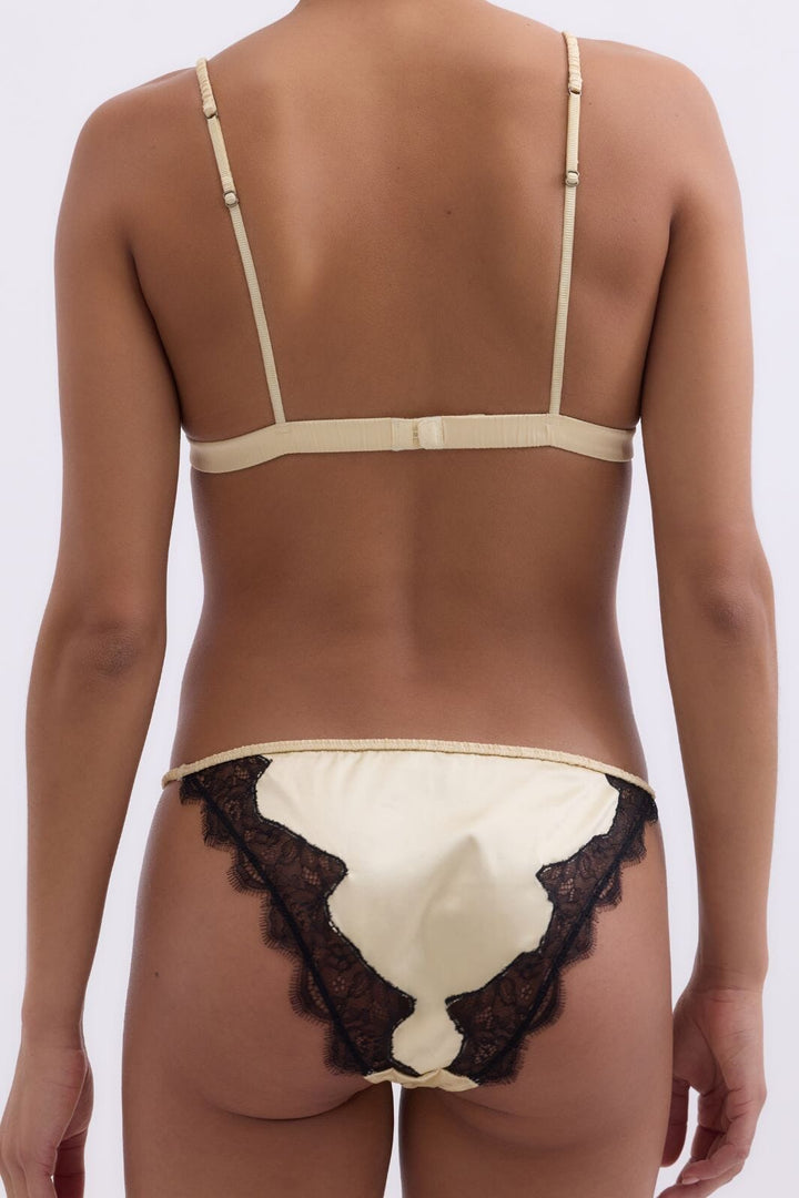 Rotate - Lace Trim Brief 1163901366 - 1366 Italian Straw Undertøj 