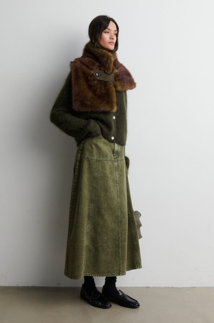 Second Female - Agola Collar 60969 - 8004 Black Olive Kraver 