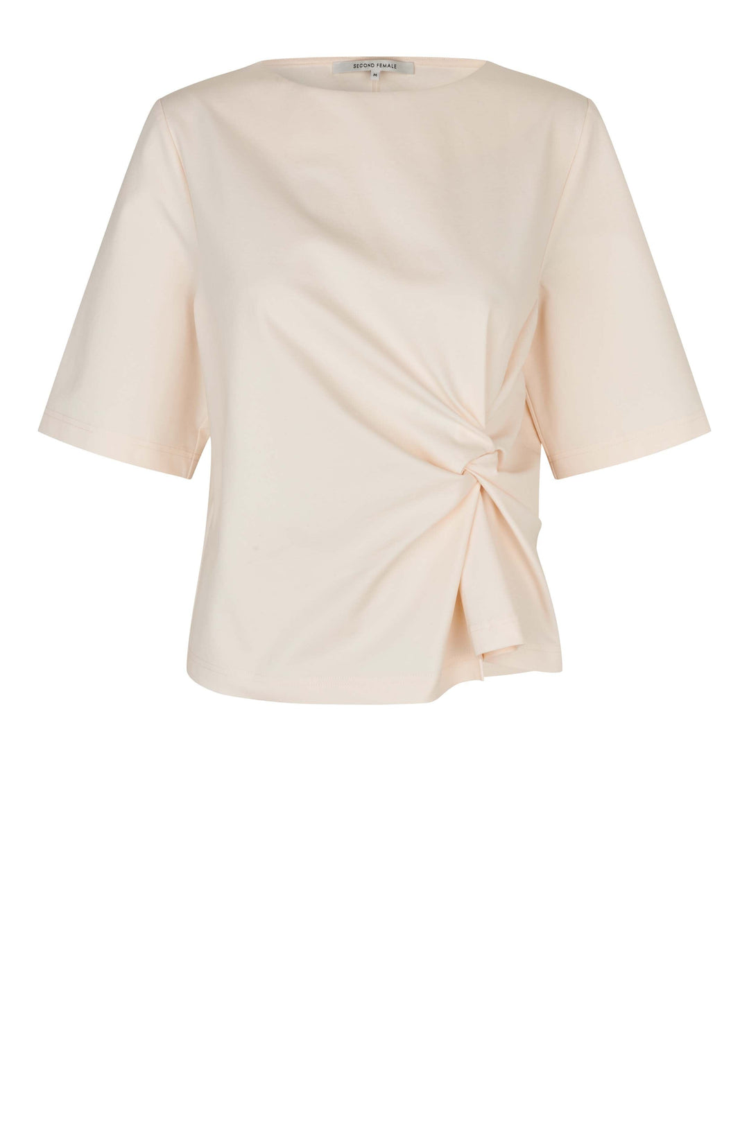 Second Female - Arkai Drape Tee 60870 - 1015 Eggnog T-shirts 