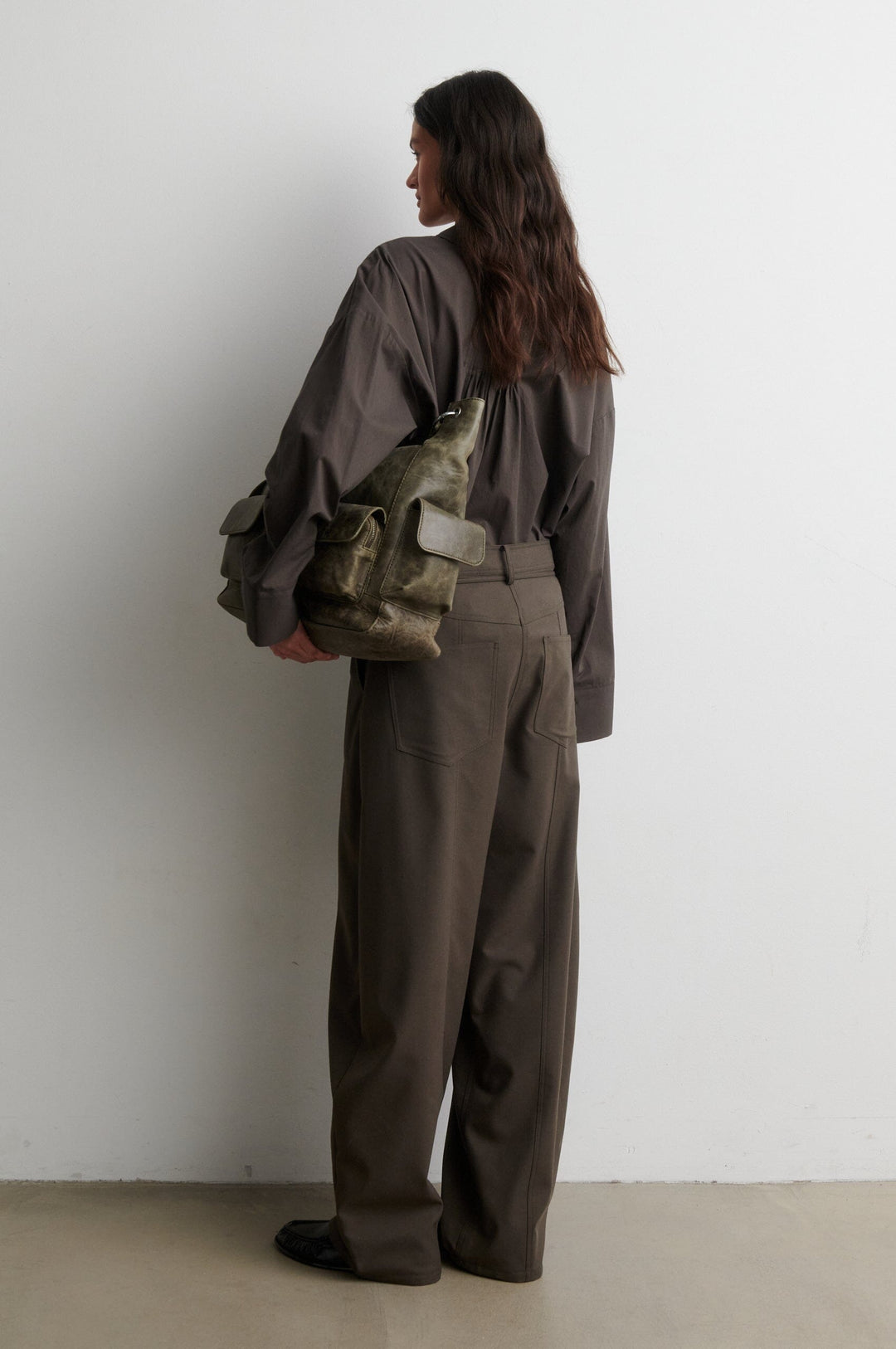 Second Female - Blink New Cargo Trousers 61119 - 8004 Black Olive Bukser 