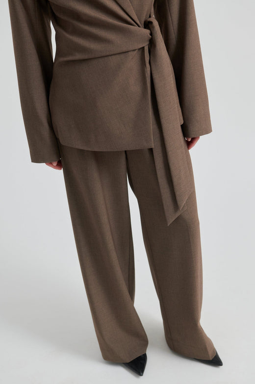 Second Female - Dakota Trousers 60416 - 6144 Mid Brown Melange Bukser 