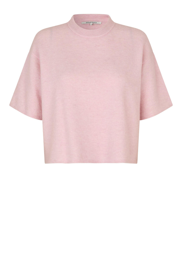 Second Female - Gabby Knit O-Neck 60543 - 9411 Pale Lilac Strikbluser 