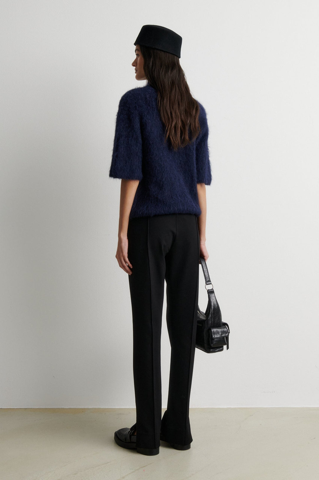 Second Female - Karla Knit SS 59913 - 5994 Night Sky Strikbluser 