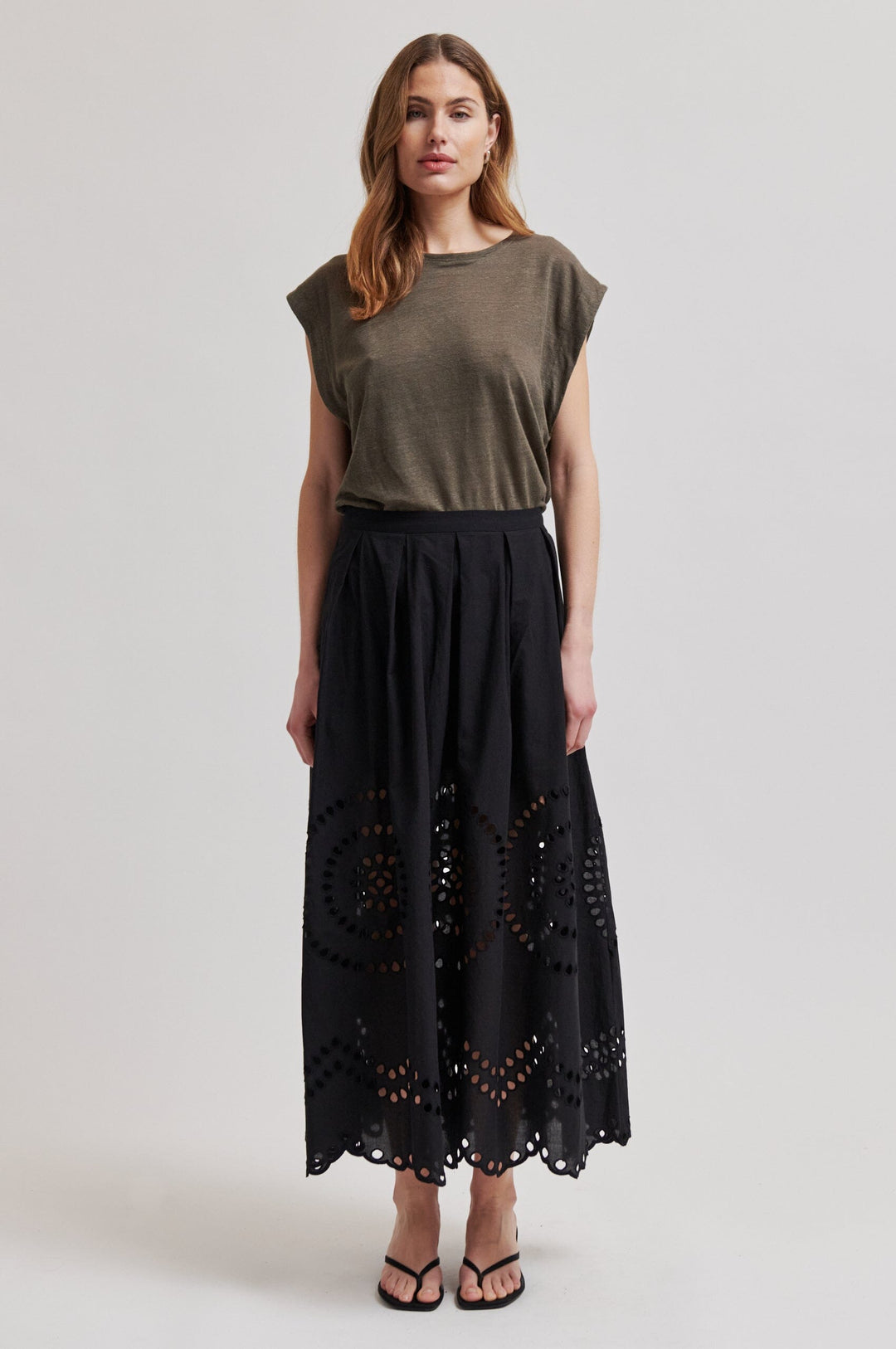 Second Female - Meryl Skirt 60608 - 8001 Black Nederdele 