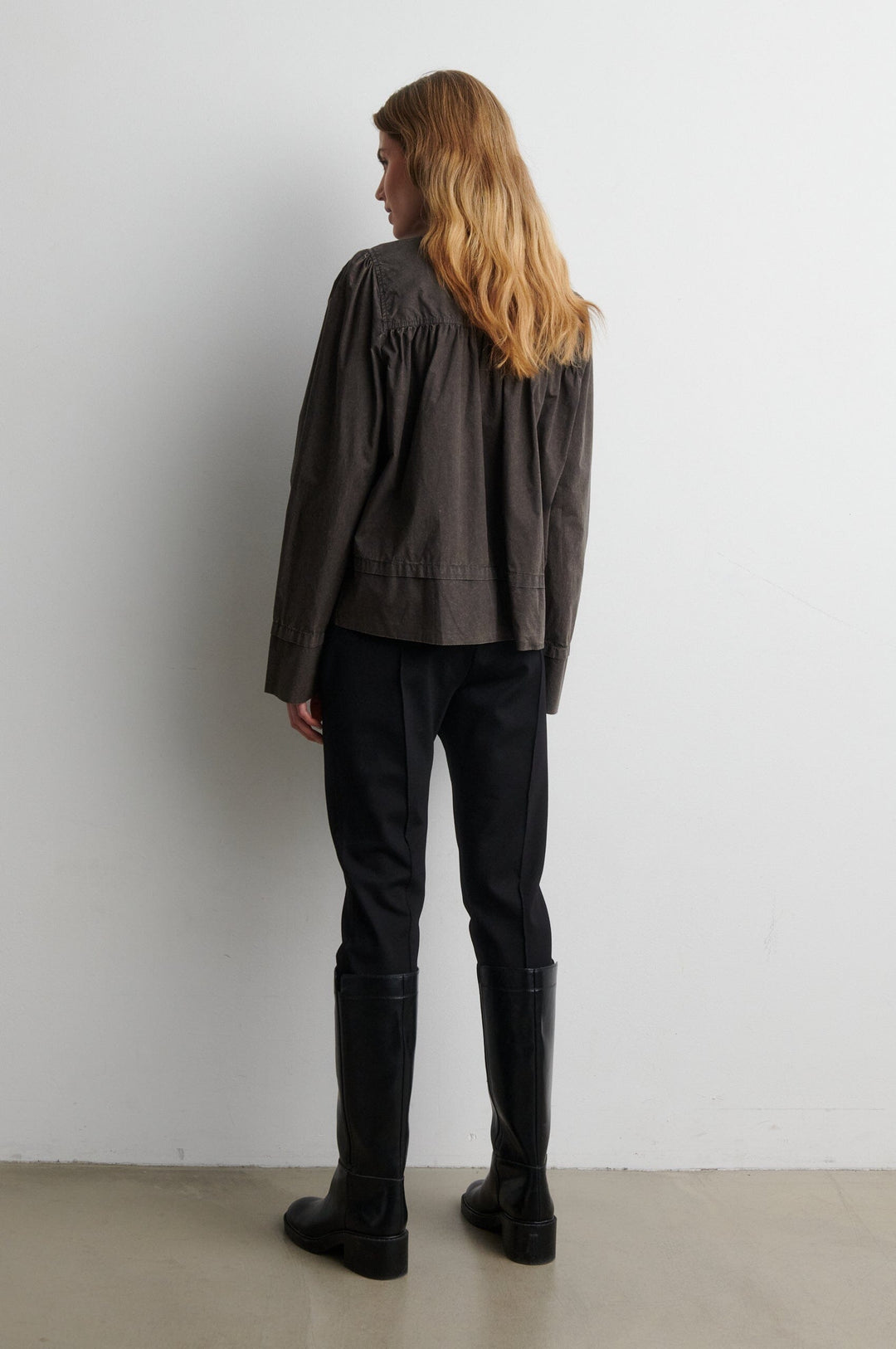 Second Female - Monts LS Blouse 60919 - 8004 Black Olive Bluser 