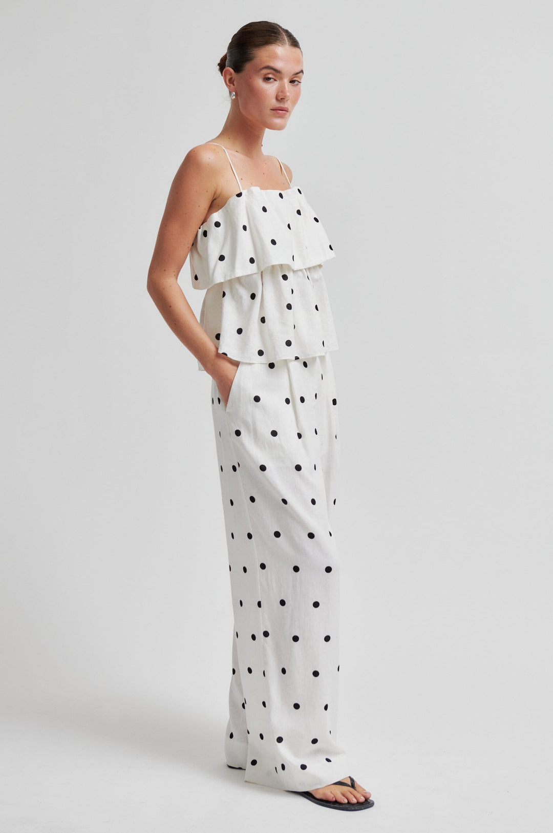 Second Female - Salliy Trousers 60845 - 1016 White Alyssum Bukser 