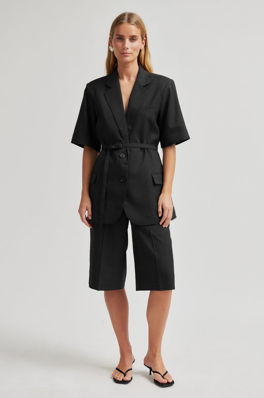 Second Female - Sharo Long Shorts 60822 - 8001 Black Shorts 