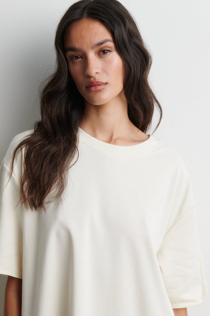 Second Female - Vaccara Lace Tee 61136 - 1027 Egret T-shirts 
