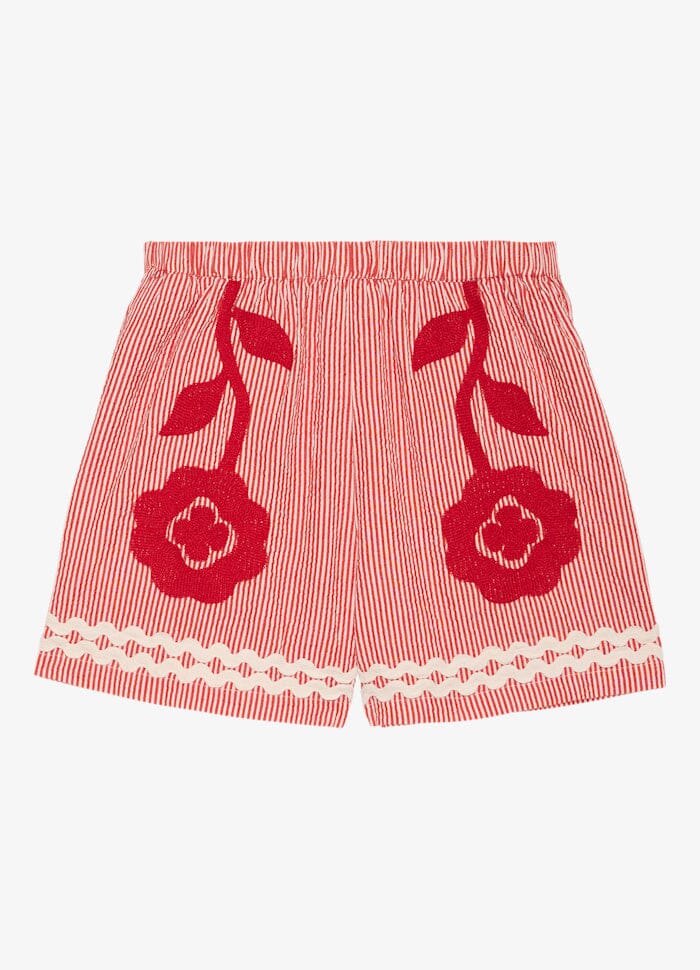 Sissel Edelbo - Abelone Shorts SE 1795 - Red Flower Shorts 