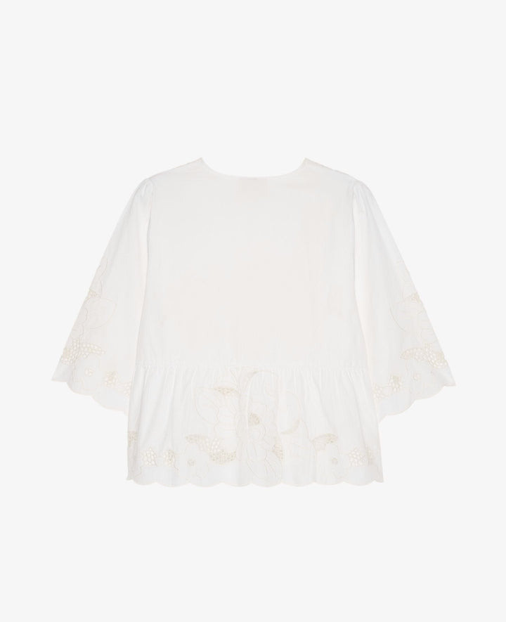 Sissel Edelbo - Adeline Top SE 1797 - Ecru Bluser 