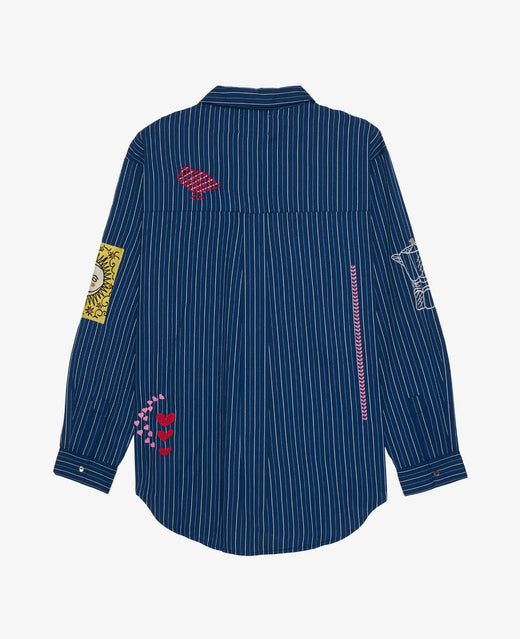 Sissel Edelbo - Brenna Shirt Se 2007 - Navy Stripes Skjorter 