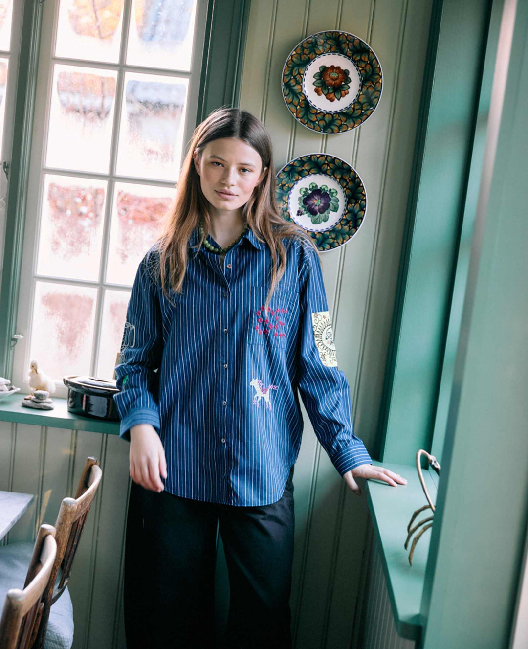 Sissel Edelbo - Brenna Shirt Se 2007 - Navy Stripes Skjorter 