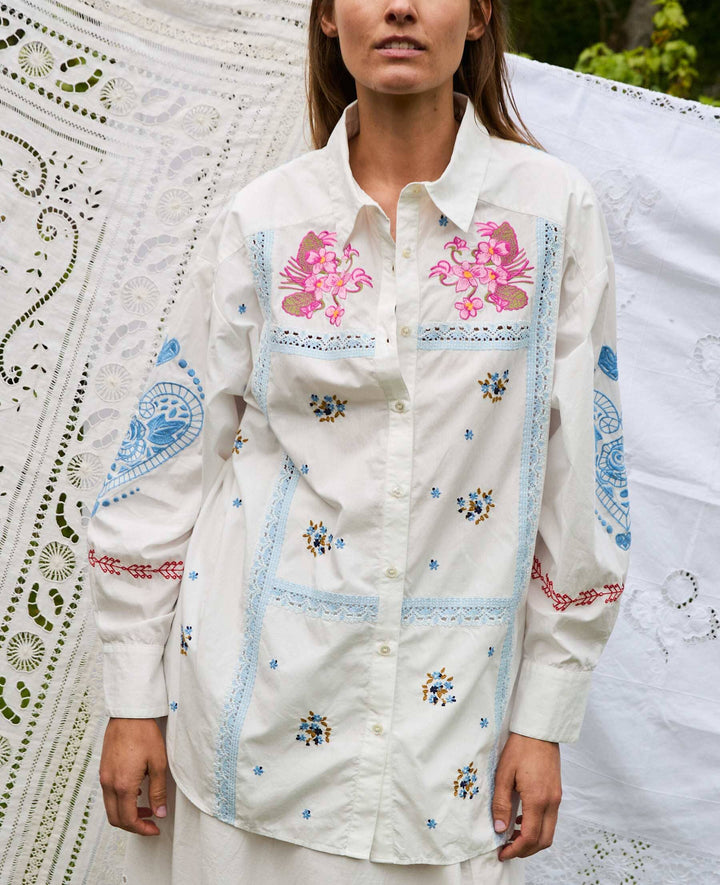 Sissel Edelbo - Camma Shirt SE 1761 - Snow White Skjorter 