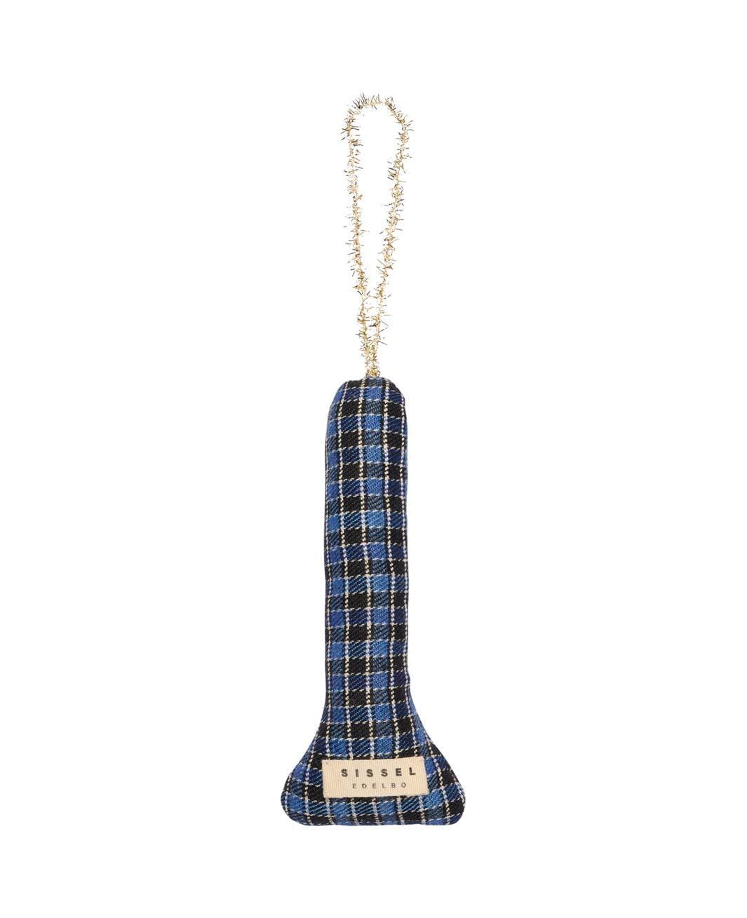 Sissel Edelbo - Candle Ornament SE 1736 - Blue Checks Julepynt 