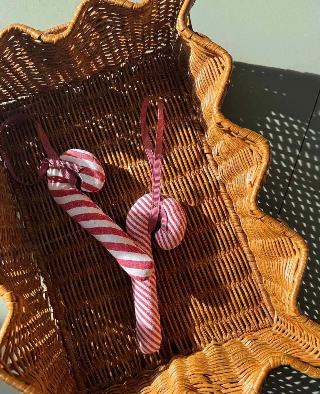 Sissel Edelbo - Cane Leftover Ornament SE 1733 - Candy Stripes