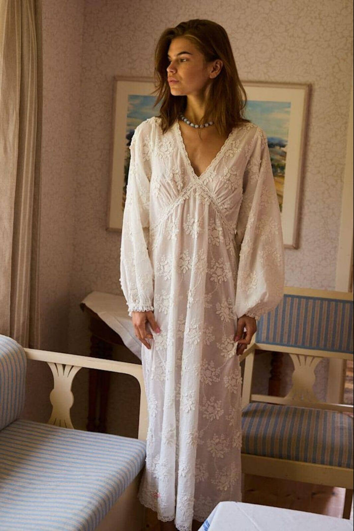 Sissel Edelbo - Delphine Dress SE 1806 - Off White Kjoler 