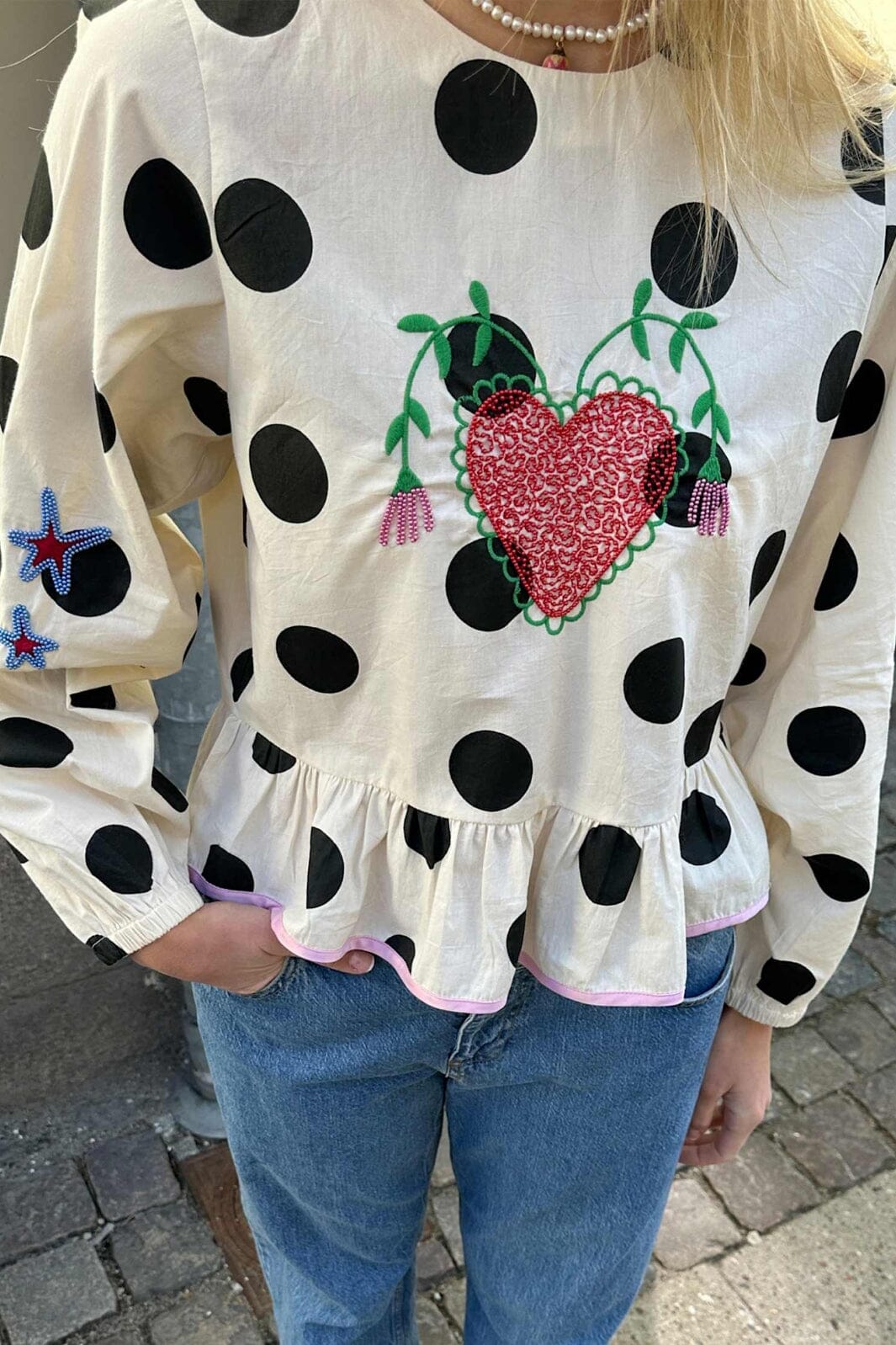 Sissel Edelbo - Diana Top SE 1687 - Black Dot